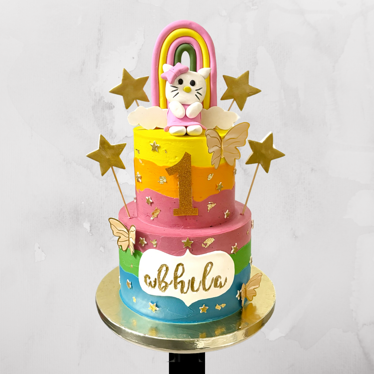 Hello Kitty Rainbow Cake